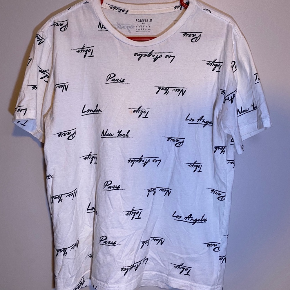 Paris New York and Tokyo Graphic T-Shirt